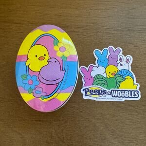 *Sold out online* The Woobles PEEPS® Collectible Custom Crochet Tin & Sticker